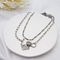 Silver Alloy Fashion Jewelry Necklaces Hip Hop Shaped Round Hoop