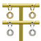 316 Stainless Steel Fashion Jewelry Earrings Gold Screw Back Ear Piercings Stud Earrings