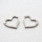 Heart Shape Sterling Silver Dangle Earrings Silver Huggie Hoop Earrings OEM
